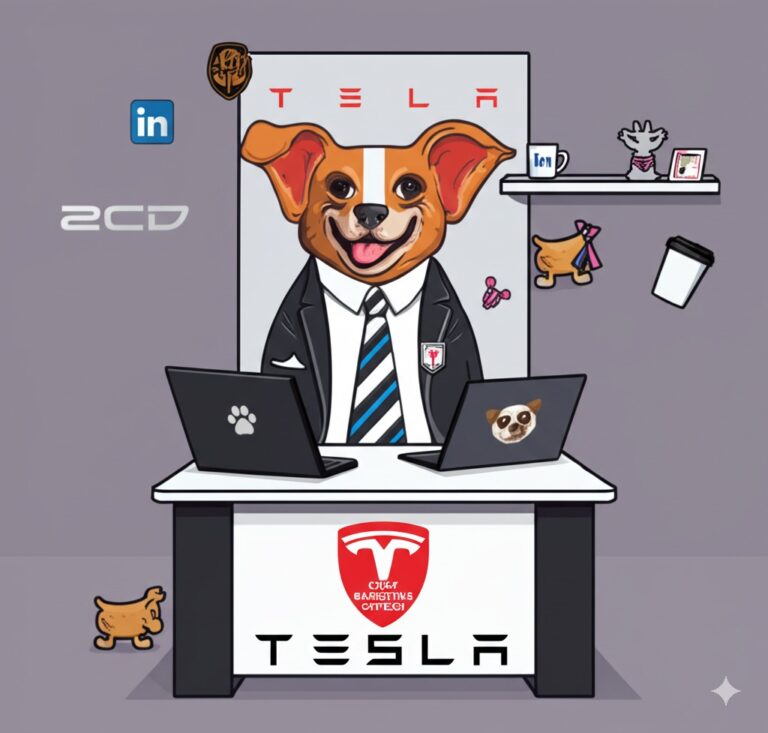 SHOCKING: LinkedIn’s ‘Verification’ System So Effective Local Dog Now Confirmed as Chief Barketing Officer at Tesla