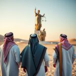 UAE admiting the AI lady justice in the dessert.
