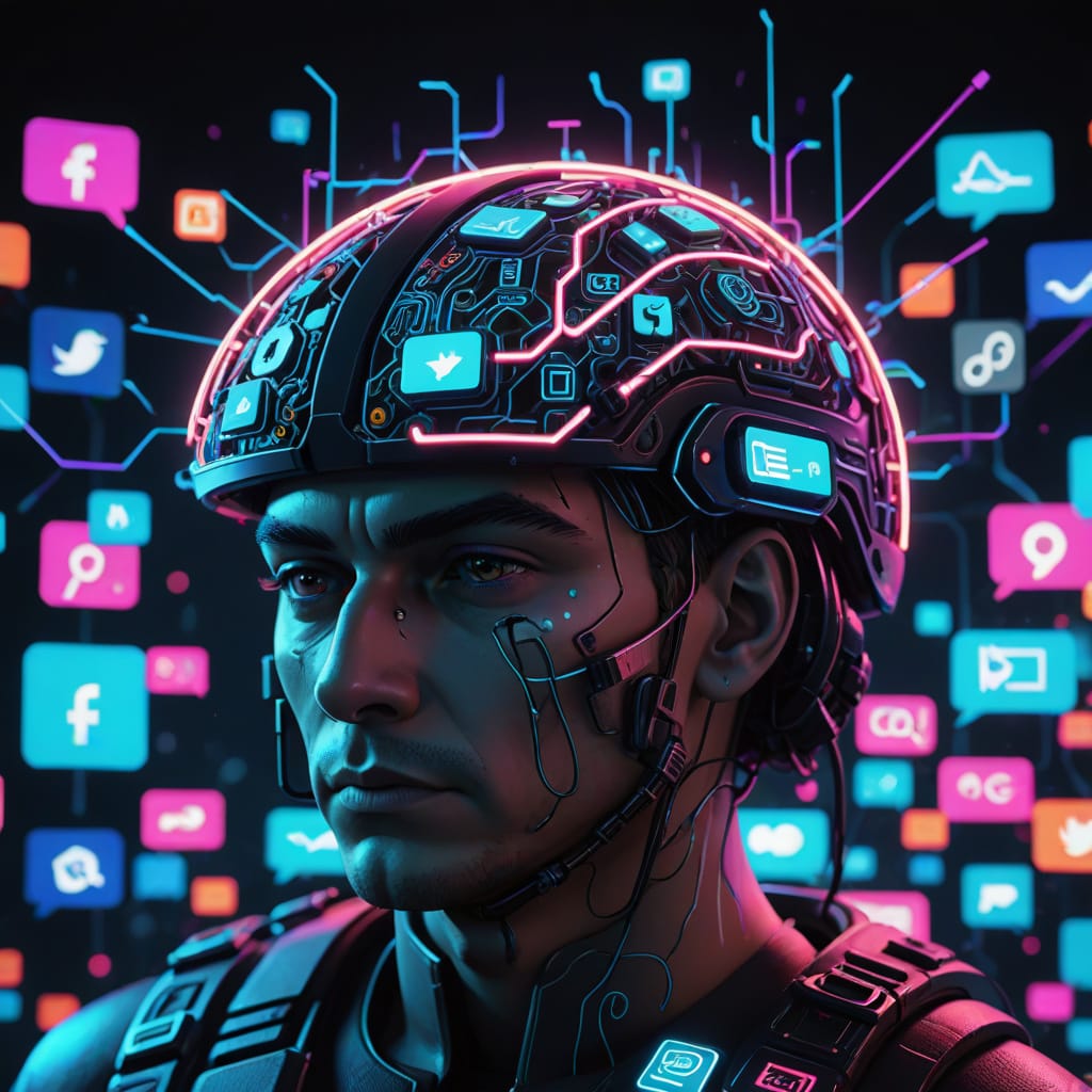 A thought-provoking digital art piece illustrating 
