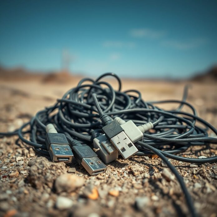 USB cables.