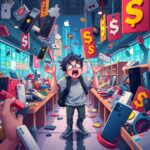 An image showing an american teen assembling their own Apple iPhones