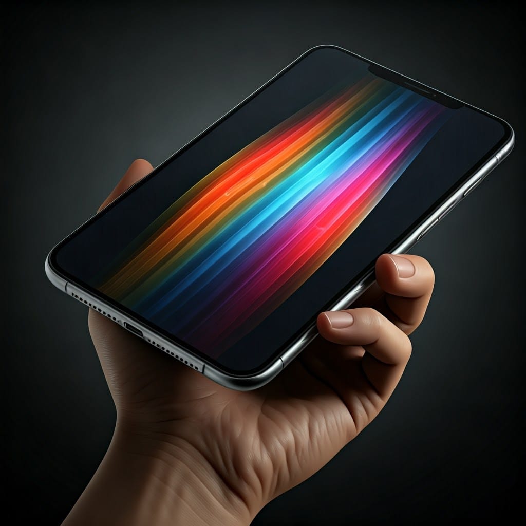 An illustration of the Apple iFold, the foldable iPhone