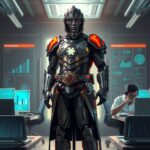 An illustration of a scrum master.