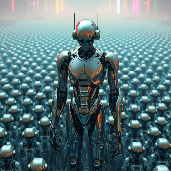 an ai bot illustration of Thinking Machines Lab the ai assistant that has raised $2 billion at a $10 billion valuation