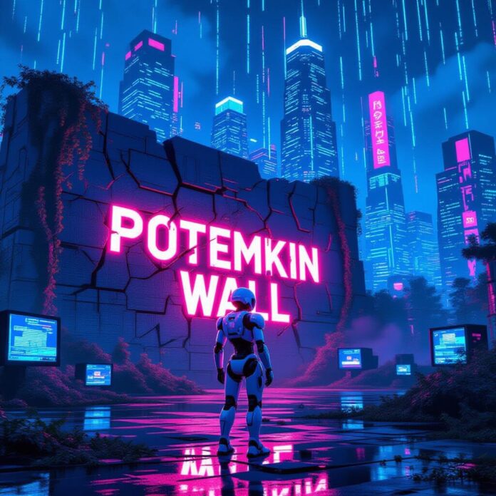 A thought-provoking digital artwork illustrating 