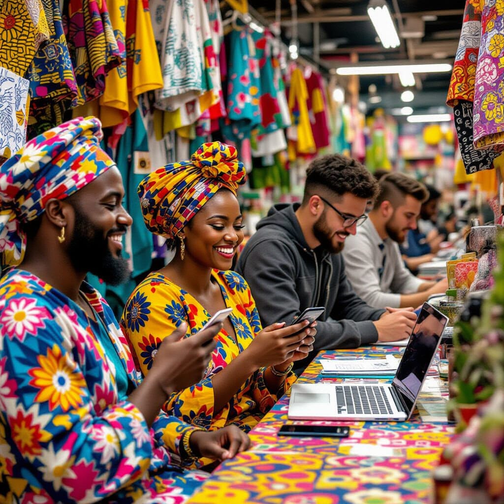 Africans enjoying being on their phones using WhatsApp while silicon valley tech bros are busy trying to reinvent the wheel.