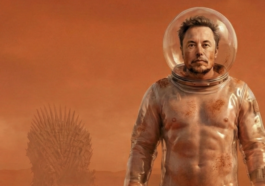 The Tech Emperor in a SpaceX IPO Suit that shows he is naked.